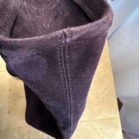 Tamara Mellon suede shoulder bag brown suede - Picture 12 of 15